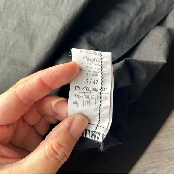 Maryley Black Ruffles Sundress Coverup Dress Made in Italy - Picture 9 of 13